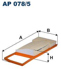 FILTRON vzduchový filtr AP 078/5