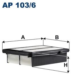 FILTRON vzduchový filtr AP 103/6