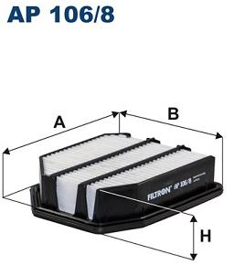 FILTRON vzduchový filtr AP 106/8