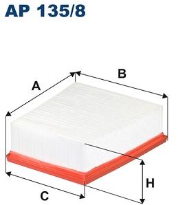 FILTRON vzduchový filtr AP 135/8
