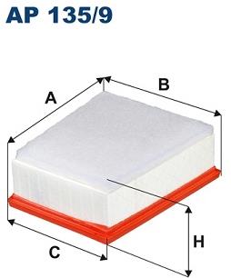 FILTRON vzduchový filtr AP 135/9