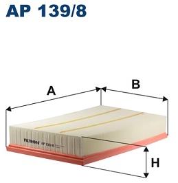 FILTRON vzduchový filtr AP 139/8