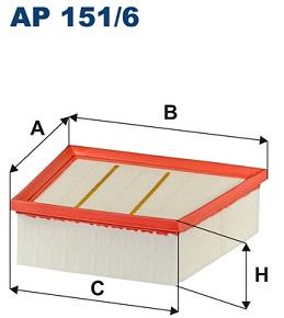 FILTRON vzduchový filtr AP 151/6