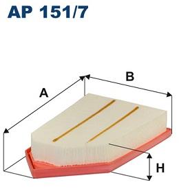 FILTRON vzduchový filtr AP 151/7