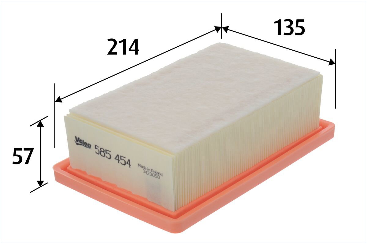 VALEO vzduchový filtr 585454