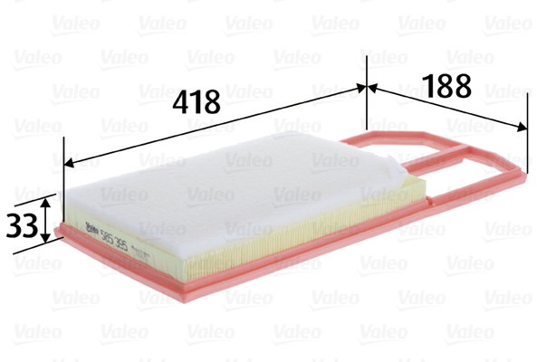 VALEO vzduchový filtr 585395