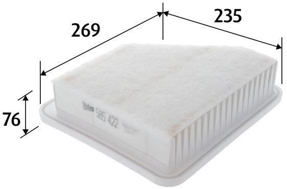 VALEO vzduchový filtr 585422