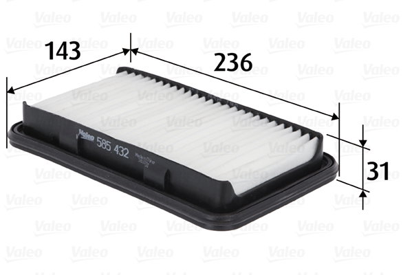VALEO vzduchový filtr 585432