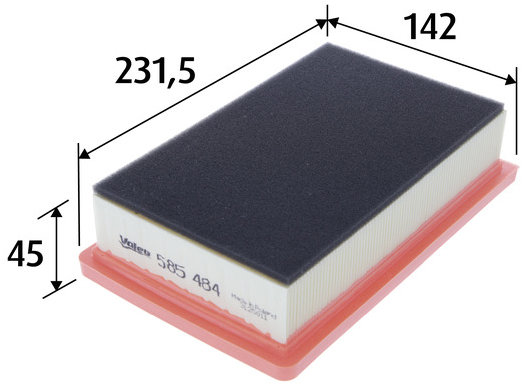 VALEO vzduchový filtr 585484