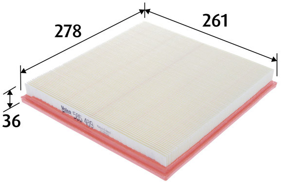 VALEO vzduchový filtr 585489