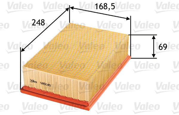 VALEO vzduchový filtr 585045