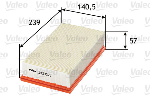 VALEO vzduchový filtr 585071