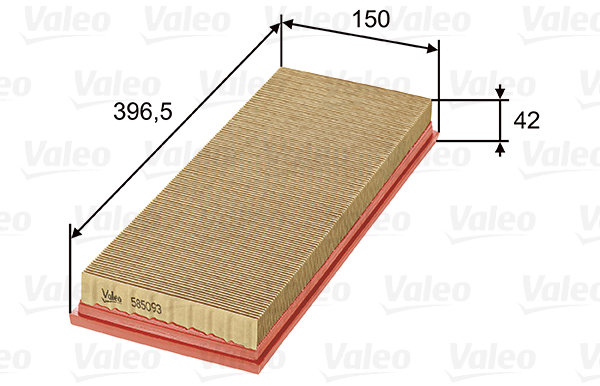 VALEO vzduchový filtr 585093