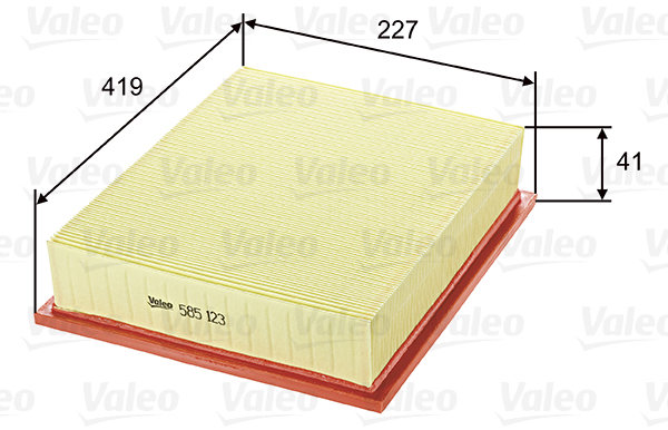 VALEO vzduchový filtr 585123