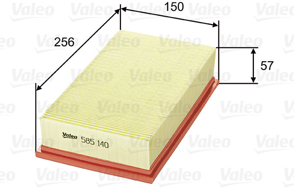 VALEO vzduchový filtr 585140