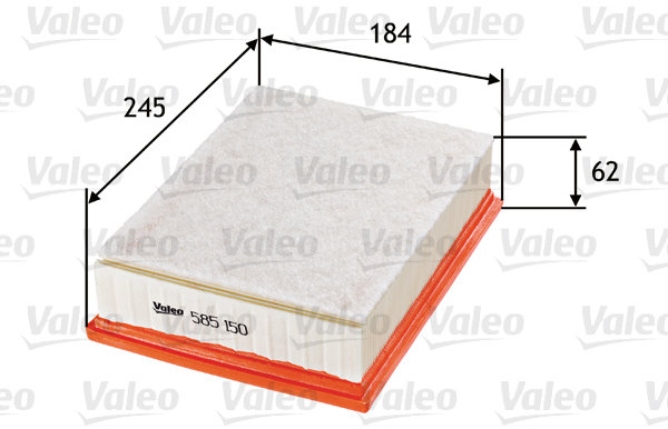 VALEO vzduchový filtr 585150