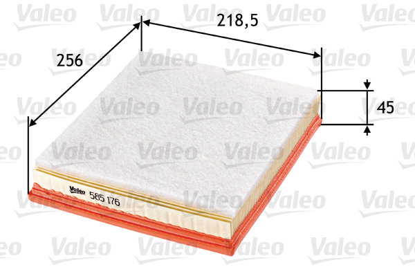 VALEO vzduchový filtr 585176