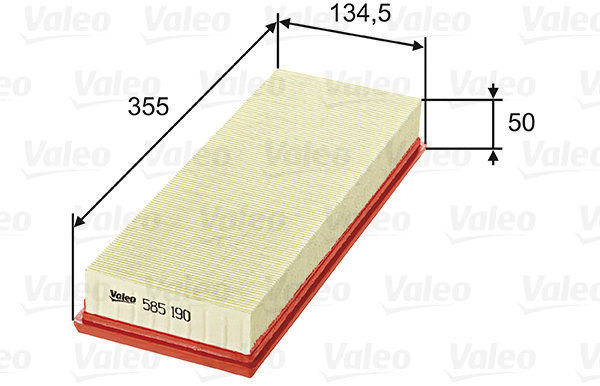 VALEO vzduchový filtr 585190