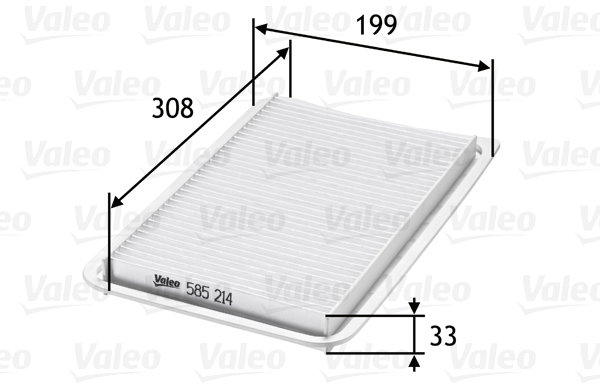 VALEO vzduchový filtr 585214