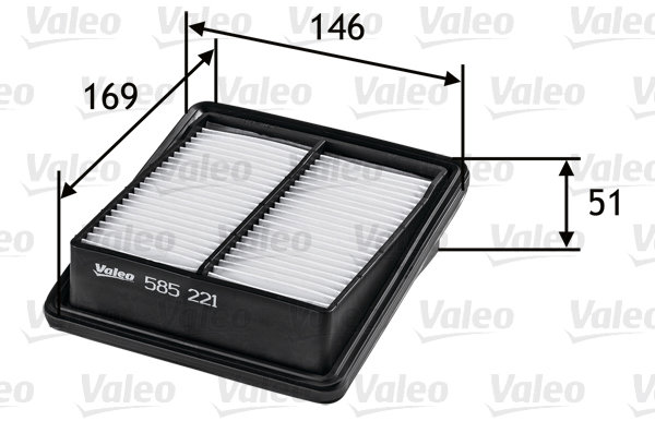 VALEO vzduchový filtr 585221