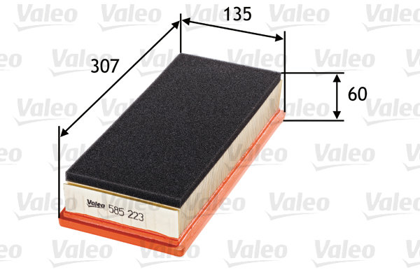 VALEO vzduchový filtr 585223