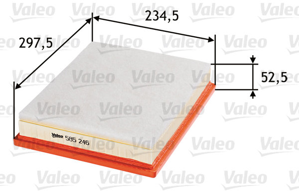 VALEO vzduchový filtr 585246