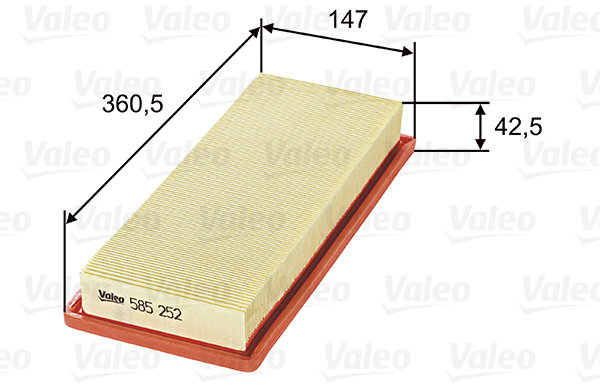VALEO vzduchový filtr 585252