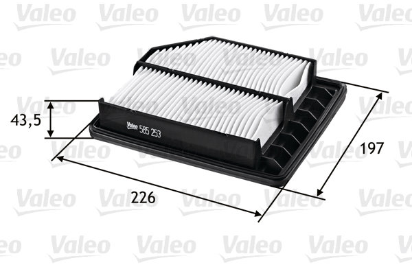 VALEO vzduchový filtr 585253