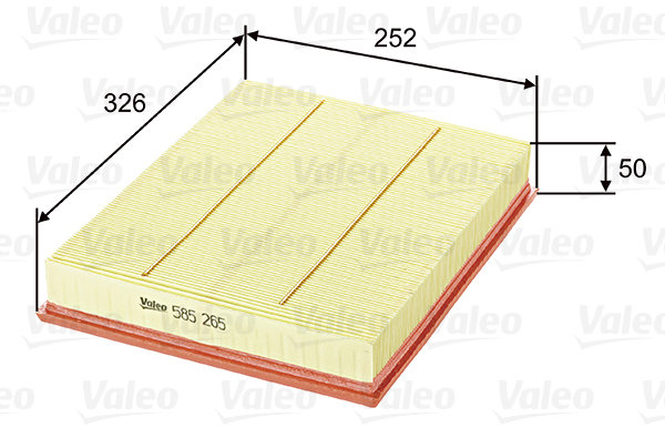 VALEO vzduchový filtr 585265