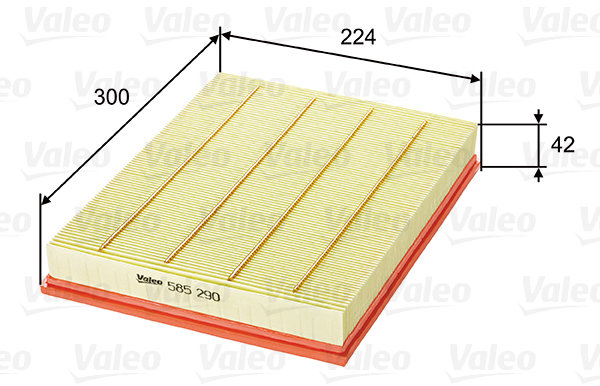 VALEO vzduchový filtr 585290