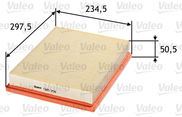 VALEO vzduchový filtr 585291