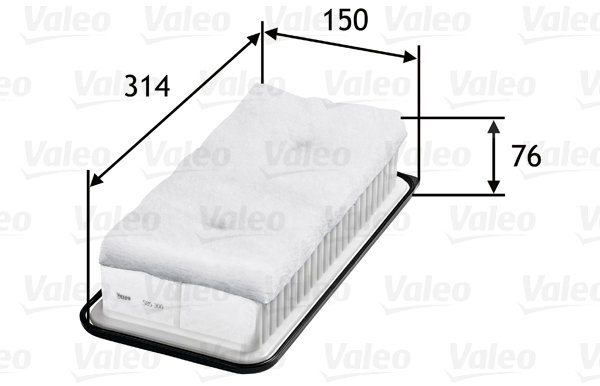VALEO vzduchový filtr 585300