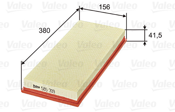 VALEO vzduchový filtr 585309