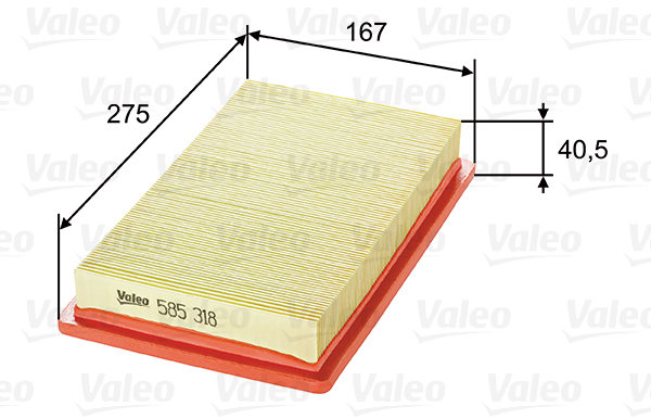 VALEO vzduchový filtr 585318