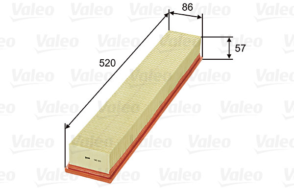 VALEO vzduchový filtr 585323