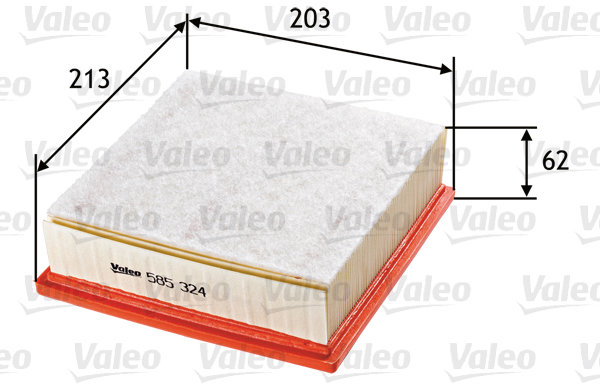 VALEO vzduchový filtr 585324
