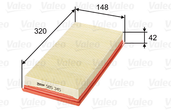 VALEO vzduchový filtr 585345
