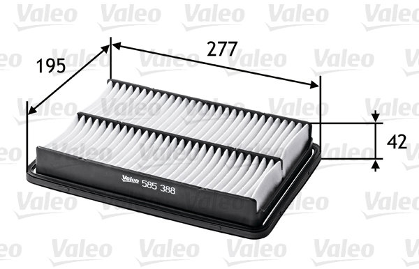 VALEO vzduchový filtr 585388