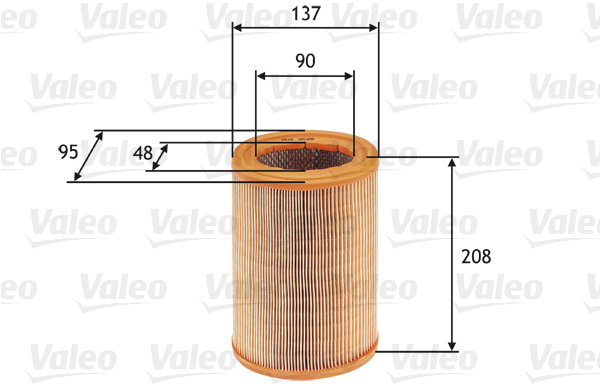 VALEO vzduchový filtr 585608