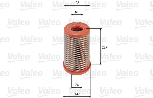 VALEO vzduchový filtr 585738