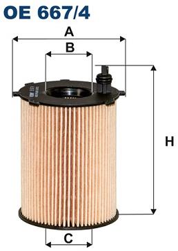 FILTRON Olejový filtr OE 667/4