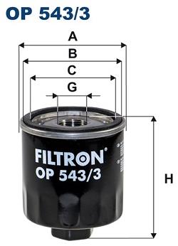 FILTRON Olejový filtr OP 543/3