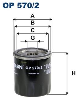 FILTRON Olejový filtr OP 570/2