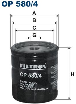 FILTRON Olejový filtr OP 580/4