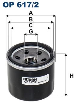 FILTRON Olejový filtr OP 617/2