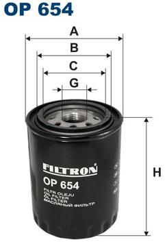 FILTRON Olejový filtr OP 654