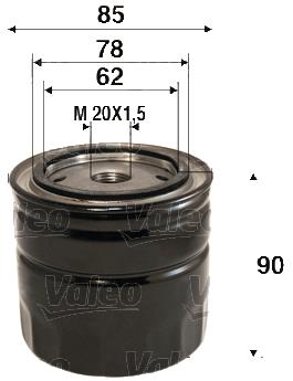 VALEO Olejový filtr 586089