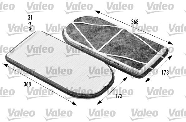 VALEO Filtr, vzduch v interiéru 698470