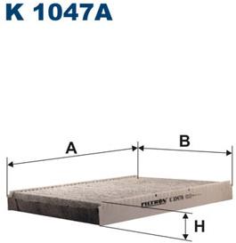 FILTRON Filtr, vzduch v interiéru K 1047A