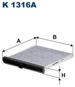 FILTRON Filtr, vzduch v interiéru K 1316A